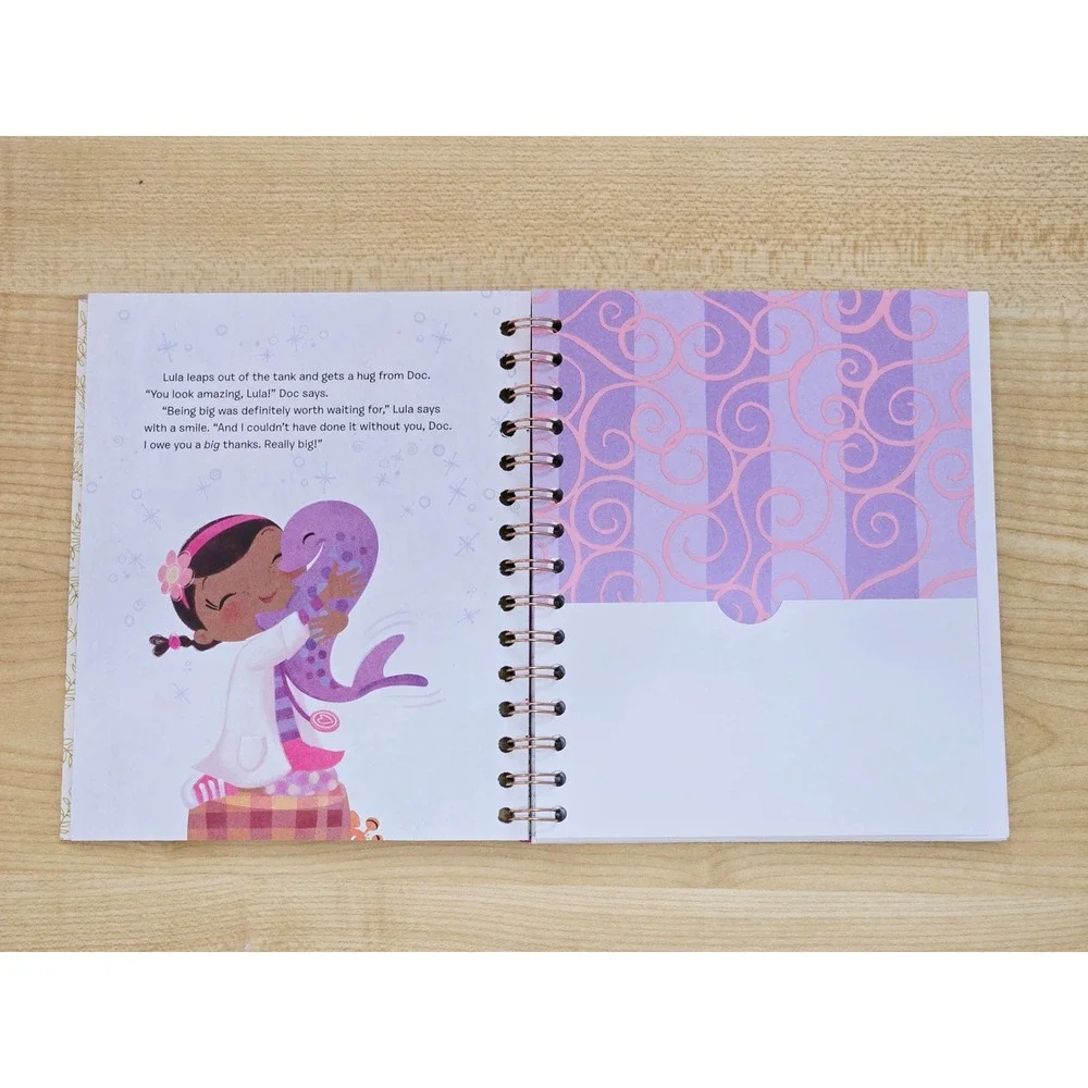 'Doc McStuffins' Little Golden Book Upcycled Journal- 70+ Pages- Handmade